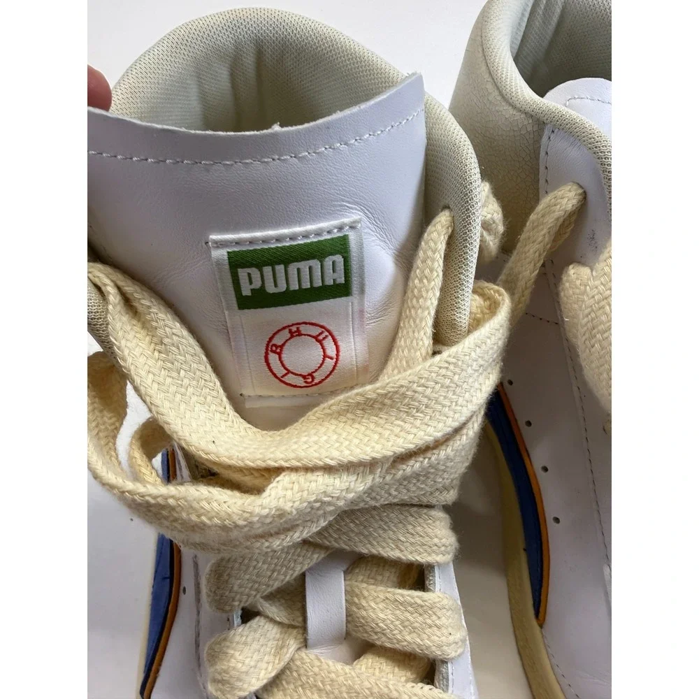 Puma Clyde Mid BBall 391335-01 Men's Sneakers 10 White New‎ York Worldwide Shoes